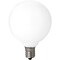Signature Home Collection Set of 3 White Frosted Incandescent Light Bulbs 2.75"